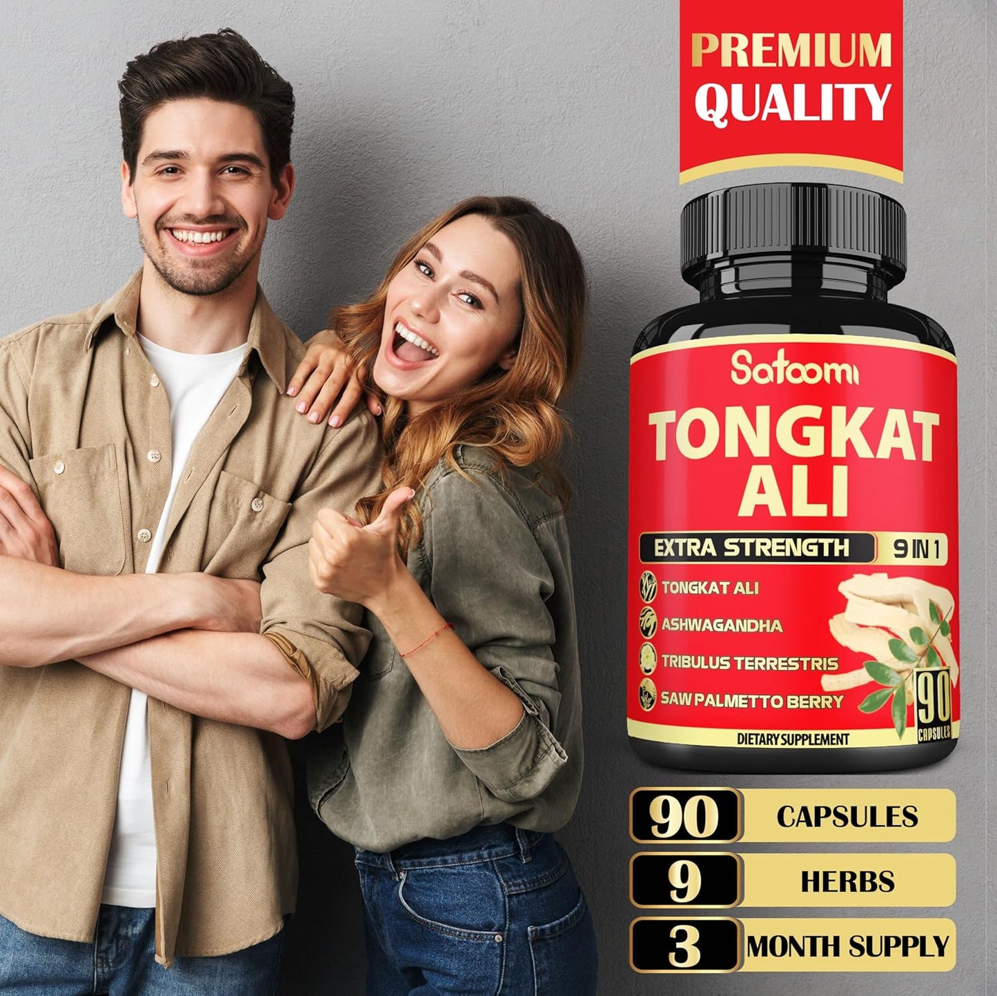 Satoomi Tongkat Ali - Supplemento per energia