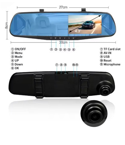 Specchietto Retrovisore per Veicoli con Telecamera frontale Integrata 50%0FF